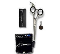 Vida Goods Professional Hairdressing Scissors - Premium J2 420C Stainless Steel Shears with Hand-Sharpened Blades, Adjustable Tension Knob, Barber Shears Kit, Storage Case & Cleaning Kit