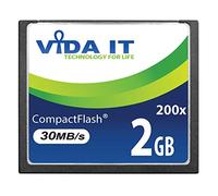 Vida IT 2GB CF Compact Flash High Speed Memory Card 200X Speed 30MB/s IDE 50 Pin For Canon EOS 10D EOS 20D EOS 20Da EOS 300D 30D 350D 400D 40D 50D 5D Mark II EOS 7D EOS D30 SLR Digital Camera