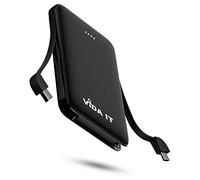 Vida IT vBot Power Bank Portable Charger Battery Pack for Samsung Galaxy A12 A56 A55 S23 S24 Android Mobile Phone Power Pack with Built-In Cable, Pocket Size USB External Battery Pack Phone Charger