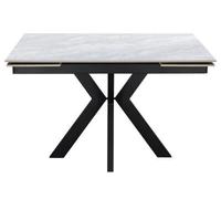 Vida Pearla Grey Ceramic 4-6 Seater Extending Dining Table