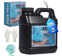 VIDA ROSA 1KG UV Resin Upgraded Kit, Featuring High Gloss, High Hardness, and Fast-curing Epoxy Resin, Suitable for Coating, Casting, Bracelets, Jewelry Making, and DIY Crafts.