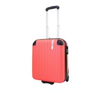 VIDA since 1995 VR628 Hard Suitcase, with Expandable Gusset, Code Locks, Coral (Red), XS - Petite Cabine - 33-41L - 45x35x20cm - 2,4kg, hard case hard shell