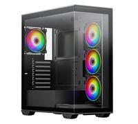 Vida Solus ARGB Tempered Glass Mid-Tower ATX Gaming PC Case - Black