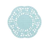 vidabita 250 Pcs Grey Blue Paper Doilies, 4.5 Inch Round Decorative Lace Placemats, Disposable Colored Paper Doilies for Tables, Crafts, Wedding Party and Tableware Decoration