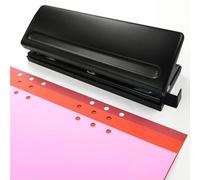 vidabita Adjustable 6-Hole Punch for Planners, Paper Punch for A5 A6 A7 Ring Binders, 6 Sheet Capacity