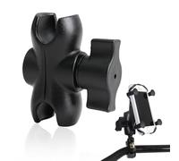 Vidacharmy 60 mm Dual Socket Arm Aluminium Alloy Compatible with RAM Mounts, Double Ball Grip Arm, Connects Any Device with 1 Inch Ball Head