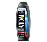 Vidal - Energy & Sport Shower Foam, Energising Formula with Ginseng and Guarana Extracts, Dermatologically Tested, 250 ml