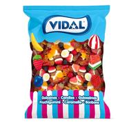 Vidal Fab Mix Assorted Treats Bag 1 kg | Chewy Assorted Fruit Flavoured Gummy Sweets | Fun Party Candy