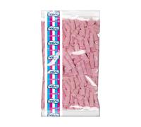 Vidal Foam Strawberry Milkshakes Strawberry Smoothies (250 Pcs) | 1.5kg Bulk Tub | Soft & Fluffy Milkshake Flavoured Sweets | Fun Bottle Candy