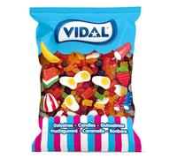 Vidal Funny Mini Mix 1kg | Assorted Fruit Flavour Jelly, Foam & Fondant Filled Sweets | Bulk Pick & Mix Bag