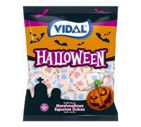 Vidal Ghost Mallows | 1kg Bulk Tub | Blue & Pink Vanilla Flavoured Marshmallows | Gluten-Free Halloween Candy