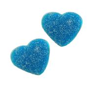 Vidal Giant Fizzy Raspberry Hearts 1kg - Sour Raspberry Gummy Sweets Gluten Free