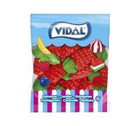 Vidal Giant Strawberries 1kg | Strawberry Flavoured Giant Gummy Sweets | Fun Giant Strawberry Shape | Gluten Free Bulk Bag for Sharing & Parties