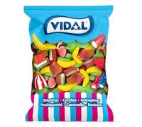 Vidal Happy Mix Assorted Treats, 1 kg Bag/Vidal Happy Mix | 1kg Bulk Tub | Chewy Assorted Fruit Flavoured Gummy Sweets | Fun Party Candy