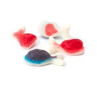 Vidal Jelly Filled Whales 1kg - Fruity Gummy Sweets with Liquid Centre Gluten Free