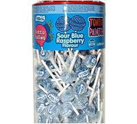 Vidal Lollipops Lotta Lollies Lollipops Tongue Painter Gluten Free, Suitable for Vegetarians 150 Lollies (Sour Blue Raspberry Flavoured)
