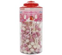 Vidal Lotta Lollies Strawberry and Cream (Pack of 1, Total 150 Pieces)