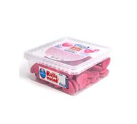 Vidal Pack of 75 Filled Heart Treats with Shiny Fresa Spike | Large Sugar-Coated Jelly Heart Sweets | Bulk Party Candy