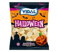 Vidal Pumpkin Mallows 1kg | Vanilla Flavoured Pumpkin Shaped Marshmallows | Gluten Free Esponjitas Calabazas Halloween "Pumkin's Marshmallow" | Formato Bolsa 1kg