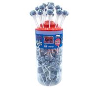 Vidal Sour Blue Raspberry Tongue Painter Lollipops 150 Count Tub