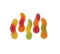 Vidal Sour Glow Worms | 3kg Bulk Tub | Chewy & Tangy Assorted Gummy Sweets | Colourful Party Candy
