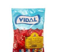 Vidal Strawberry Filled Liquorice Candy, 1 kg