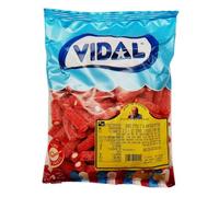 Vidal Strawberry Filled Liquorice, Sugar Coated, 1kg