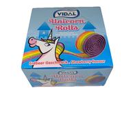 Vidal Unicorn Rolls Fruit Gum Rolls With Strawberry Flavour 1x24 Count