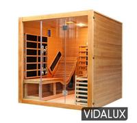 Vidalux 2 - 3 Person 'relax' Hybrid Bench Sauna With Traditional & Full Spectrum Infrared Complete Heat