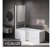 Vidalux Coniston Left Hand Whirlpool Walk In Bath & Bath Screen