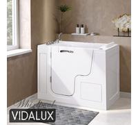 Vidalux Denton 1300 Whirlpool & Airspa Wheelchair Accessible Walk-In Bath - Left Hand