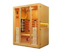 Vidalux Premier 3 Person Full Spectrum Infrared Sauna with Complete Heat - ISO9001 and CE Certified with 5 Year Warranty