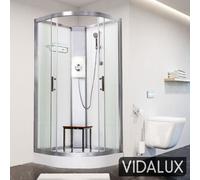 Vidalux Pure E 1000 X 1000 Electric Shower Cabin-Triton Lux White 8.5Kw