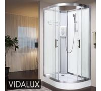 Vidalux Pure E 1200 X 800 Electric Left Shower Cabin-Triton Standard 9.5Kw