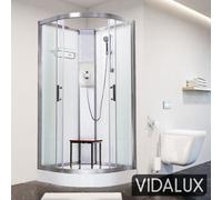 Vidalux Pure E 900 X 900 Electric Shower Cabin-Triton Lux Metal 9.5Kw