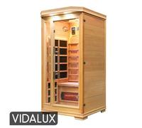 Vidalux Solara 1 Person Full Spectrum Infrared Sauna With Complete Heat