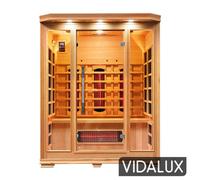 Vidalux Solara 3 Person Full Spectrum Infrared Sauna With Complete Heat