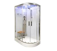 Vidalux SS1200 Left Hydro Shower Cabin Enclosure 1200 x 800 - White