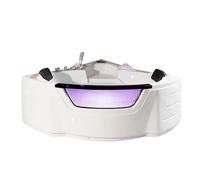 Vidalux WB13 Deluxe 1350 x 1350 Corner Whirlpool & Airspa Bath, White - Full Control Over The Bluetooth Feature and Wireless Speaker - 3 Years Warranty and Fully European CE Approved