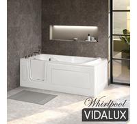 Vidalux Wb408 Left Whirlpool Abberton Easy Access Walk-In Bath, White