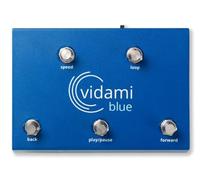 Vidami Blue Hands Free YouTube Video Looper, Page Turner, and DAW Controller for PC, Mac & iPad/iPhone - Foot pedal controller for Video Looping - Helps Musicians Learn, Perform, and Create Music