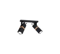 VIDAR BLACK Ceiling Light 2xGU10 MLP5401 Milagro