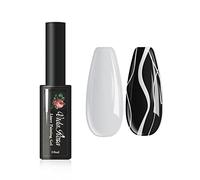 VidaRosa Gel Nail Liner Polish Pen UV LED Painting Gel Polish Set for 3D Nail Art DIY Nail Design Pull Line Pen Nail Drawing, Nail Painting Polish for Manicure Salon, 10ML, White
