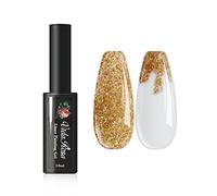 VidaRosa Gel Nail Liner Polish Pen UV LED Painting Gel Polish Set for 3D Nail Art DIY Nail Design Pull Line Pen Nail Drawing, Nail Painting Polish for Manicure Salon, 10ML, Glitter Gold