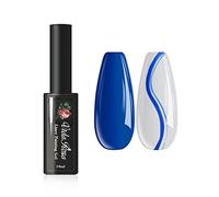 VidaRosa Gel Nail Liner Polish Pen UV LED Painting Gel Polish Set for 3D Nail Art DIY Nail Design Pull Line Pen Nail Drawing, Nail Painting Polish for Manicure Salon, 10ML, Royal Blue