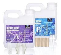Vidarosa Resin 2000ml Epoxy Resin Kit, Crystal Clear & High Gloss Epoxy Resin and hardener, Suitable for DIY Art, Jewelry Making, Mold Casting, Countertop Coating - Heat Resistant, Easy to Mix & Safe.
