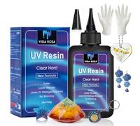 VidaRosa UV Resin 100g Hard Type Crystal Clear for Casting & Coating/Molds/Jewelry Pendants Earrings Bracelets Making/DIY Crafts, Quick Curing