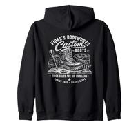 Vidars Bootworks Custom Boots Thick Soles For Big Problems Zip Hoodie