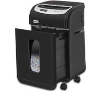 VidaTeco Cross-Cut Paper Shredder Heavy Duty, 20-Sheet 60 Mins Running Shreds Paper/Card/Staple/Clip Paper Shredder for Home Office Use, P-4 AUTO Jam Proof(ETL) 30L Pullout Basket and Wheels