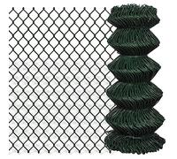vidaXL Chain Fence 0.8x25m Green Garden Patio Wire Mesh Panel Fencing Barrier